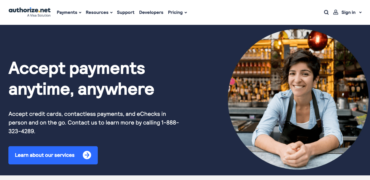 Authorize.Net. Best Strip competitor for businesses that need only a payment getaway.