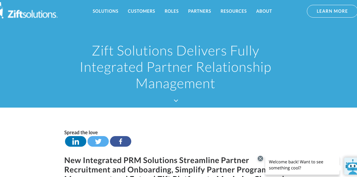 Zift solutions PRM